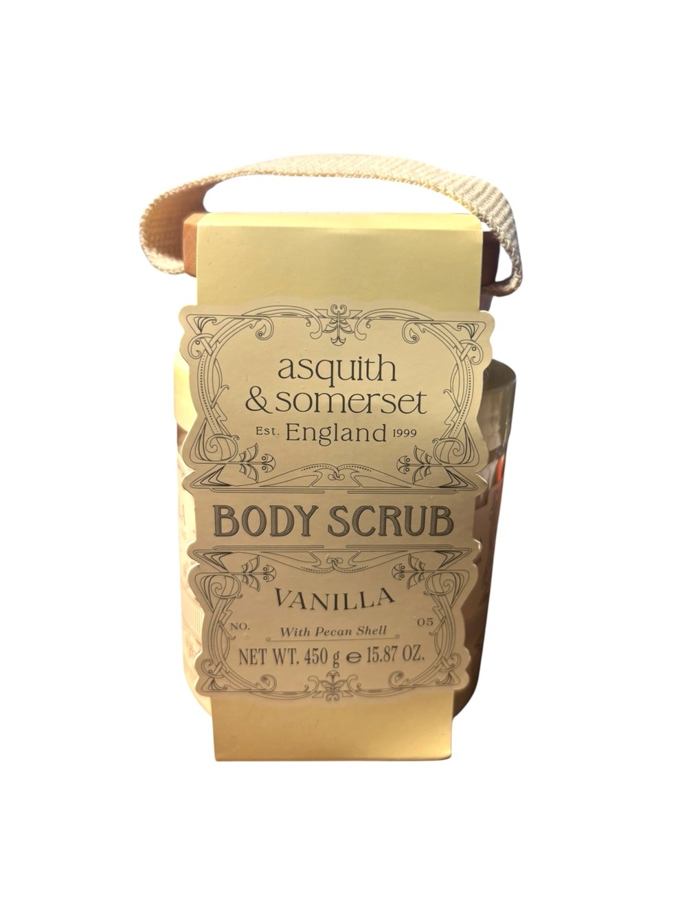 Asquith & Somerset Vanilla Body Scrub 450g w/ Brush Gift Set New Sealed